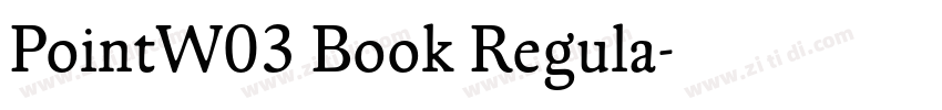 PointW03 Book Regula字体转换